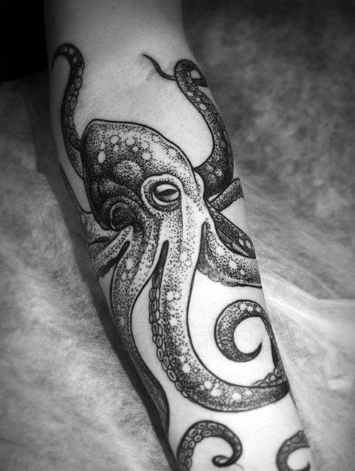 krake tintenfische tattoo 263