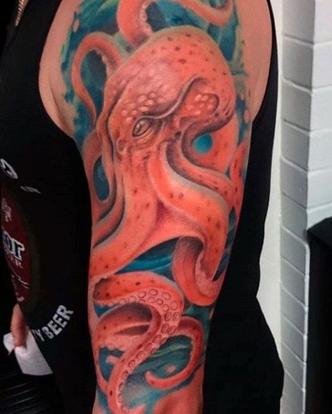 krake tintenfische tattoo 344
