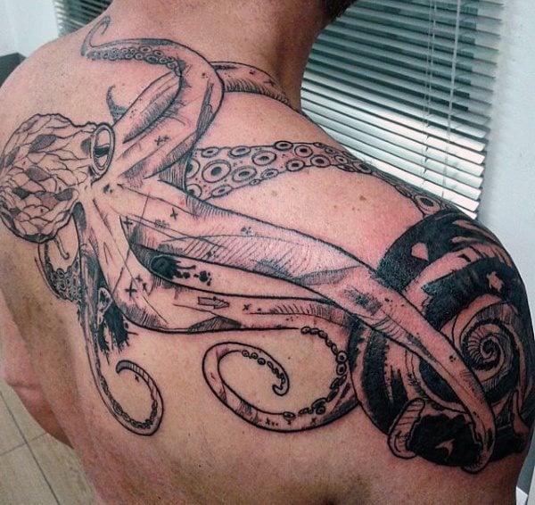 krake tintenfische tattoo 362