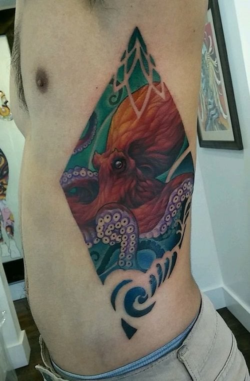 krake tintenfische tattoo 371