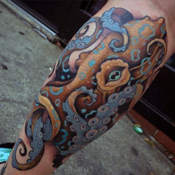 krake tintenfische tattoo 374