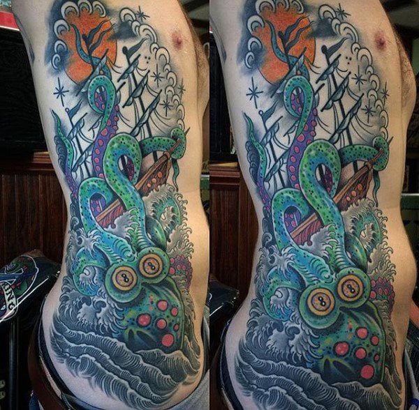 krake tintenfische tattoo 452