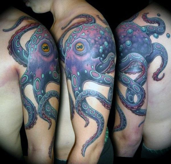 krake tintenfische tattoo 458