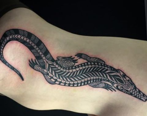 alligator krokodil tattoo 14