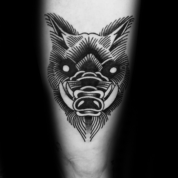 wildschwein tattoo 35
