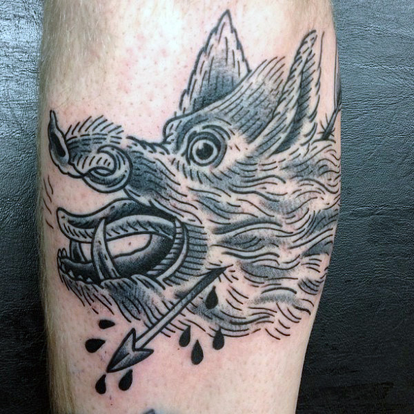 wildschwein tattoo 39