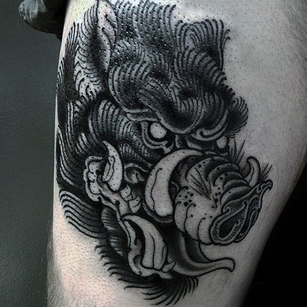 wildschwein tattoo 41