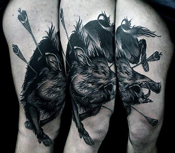wildschwein tattoo 97