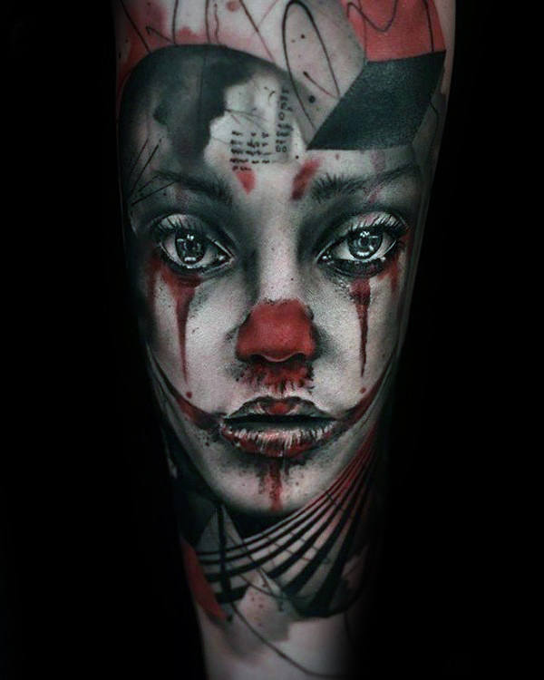 clown tattoo 103