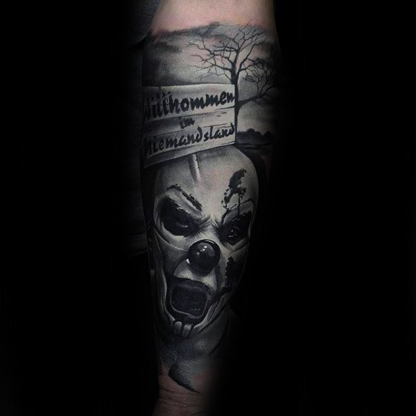 clown tattoo 111
