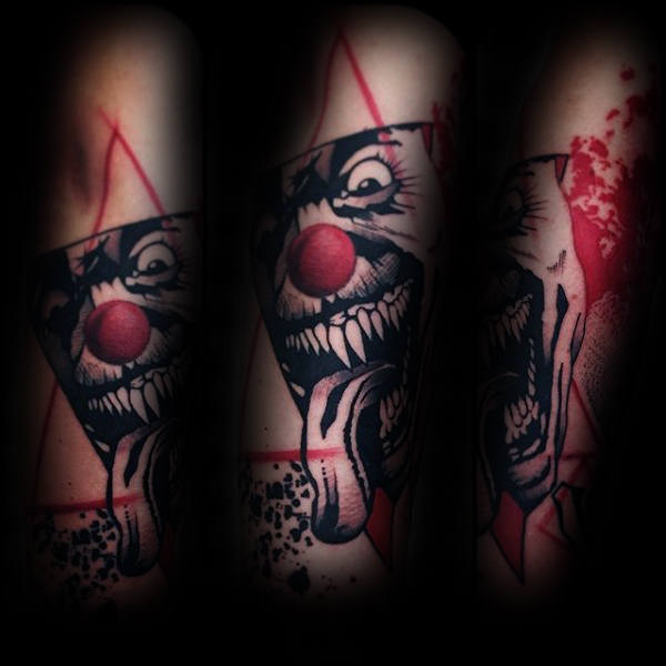 clown tattoo 123