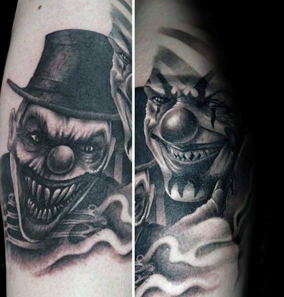 clown tattoo 131