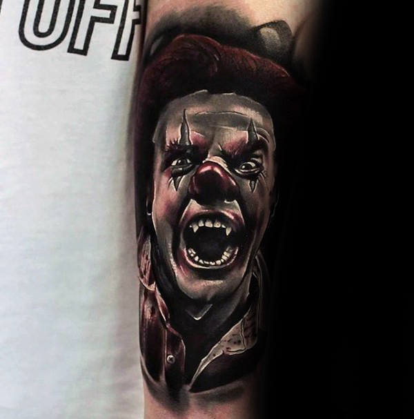 clown tattoo 75