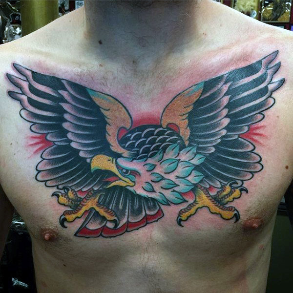 adler brust tattoo 107