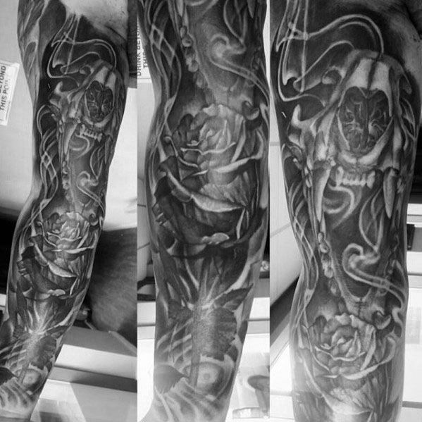 loewe schaedel tattoo 29