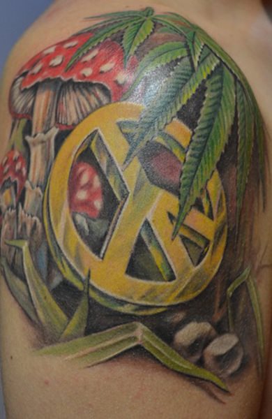 cannabis tattoo 13