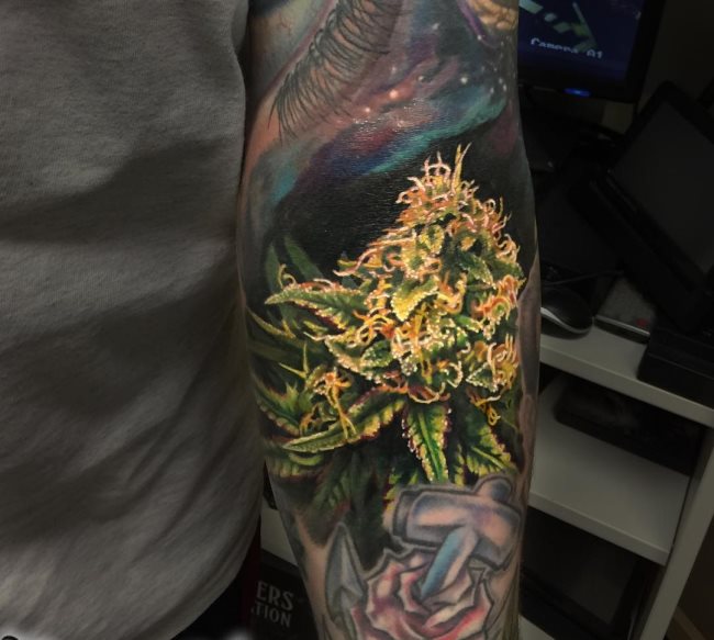 cannabis tattoo 131