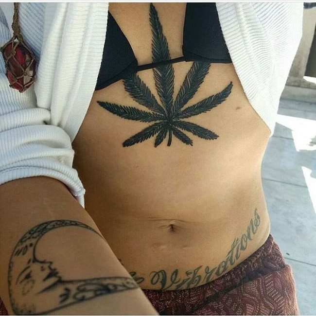cannabis tattoo 147
