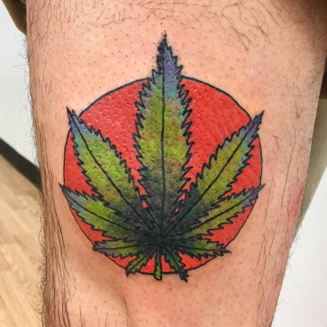 cannabis tattoo 33