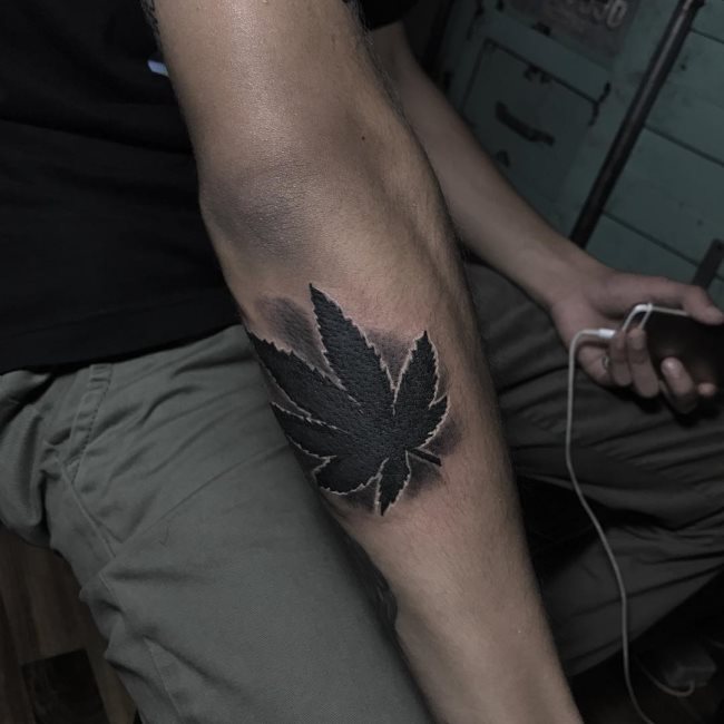 cannabis tattoo 45
