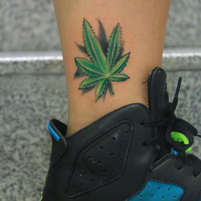 cannabis tattoo 69