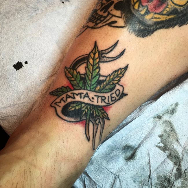 cannabis tattoo 81