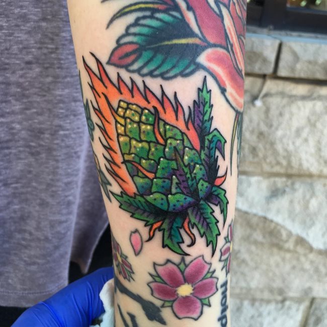 cannabis tattoo 95