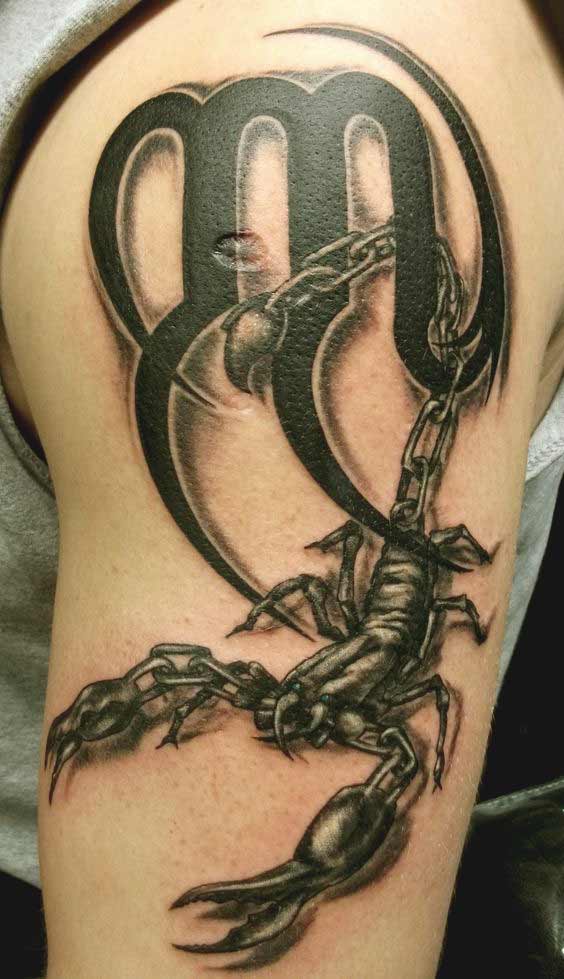 Skorpion-Sternzeichen-Tattoo 143