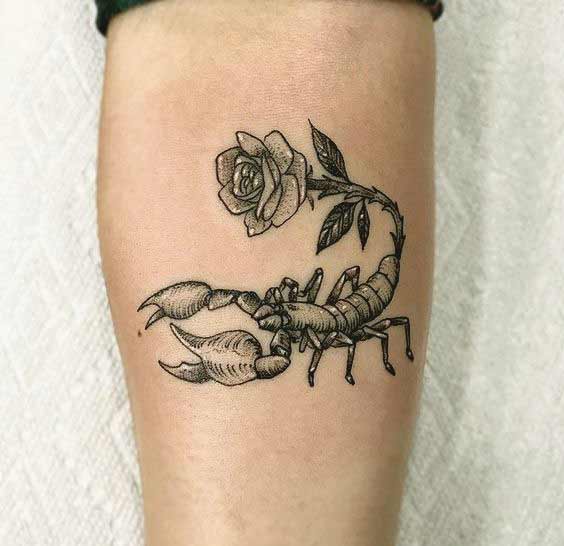 Skorpion-Sternzeichen-Tattoo 157