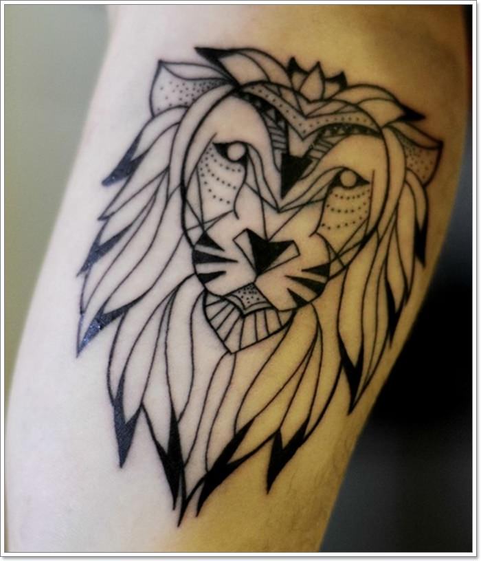 Löwe Sternzeichen-Tattoo 149