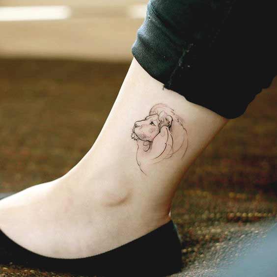 Löwe Sternzeichen-Tattoo 245