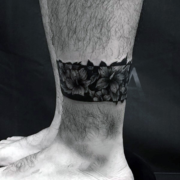 schwarze Armband-Tattoo 17