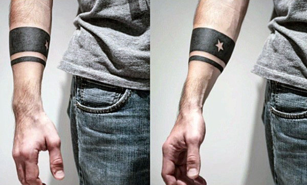 schwarze Armband-Tattoo 29