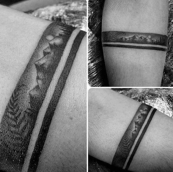 schwarze Armband-Tattoo 47
