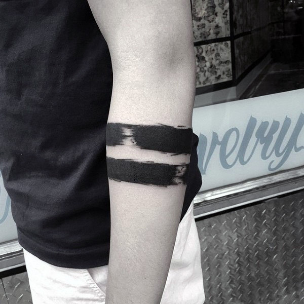 schwarze Armband-Tattoo 49