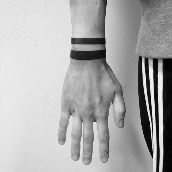 schwarze Armband-Tattoo 59