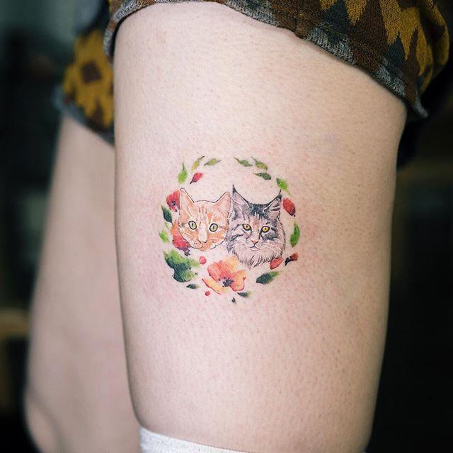 cat tattoo 105
