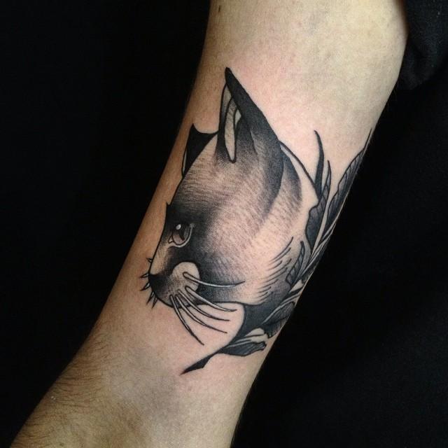 cat tattoo 107