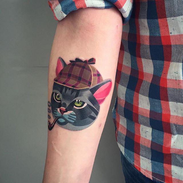 cat tattoo 125