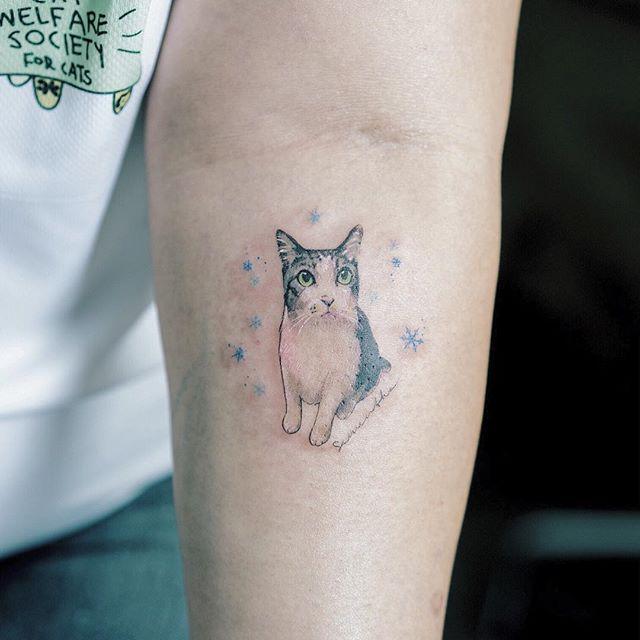 cat tattoo 135