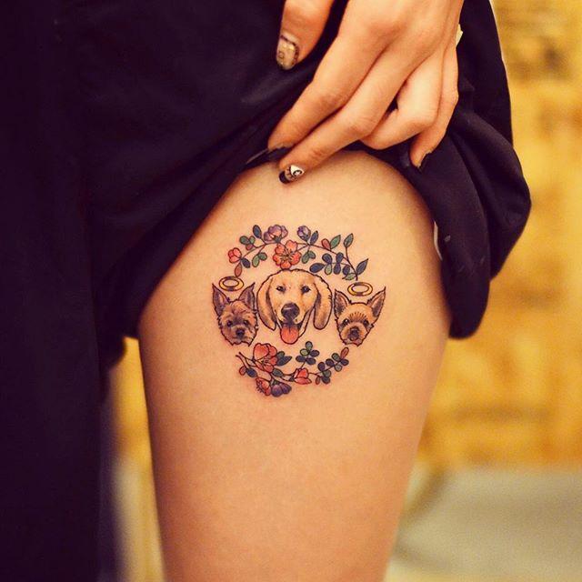dog tattoo 105