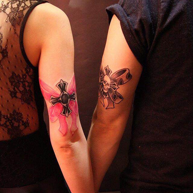 tatuaje pareja de novios 161