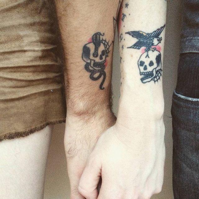 tatuaje pareja de novios 171
