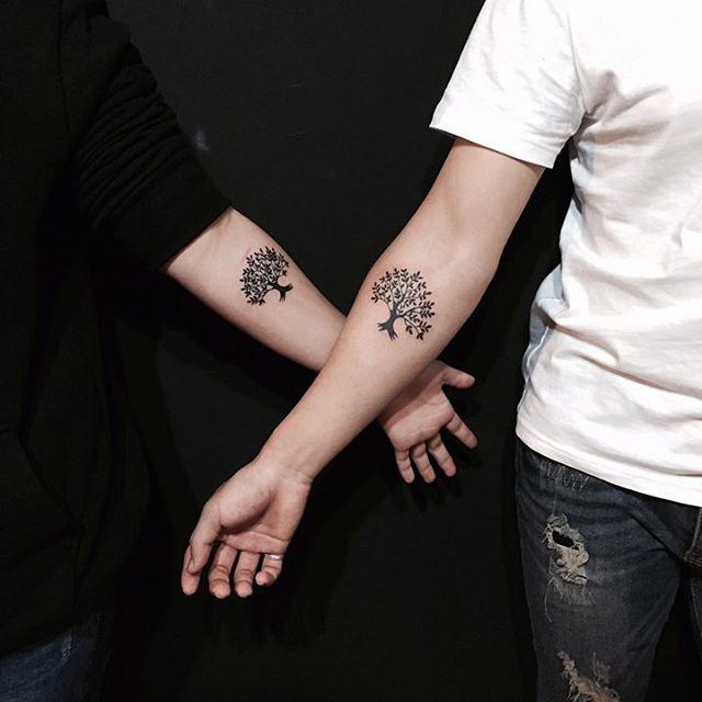 tatuaje pareja de novios 271