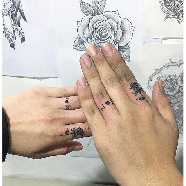 tatuaje pareja de novios 491
