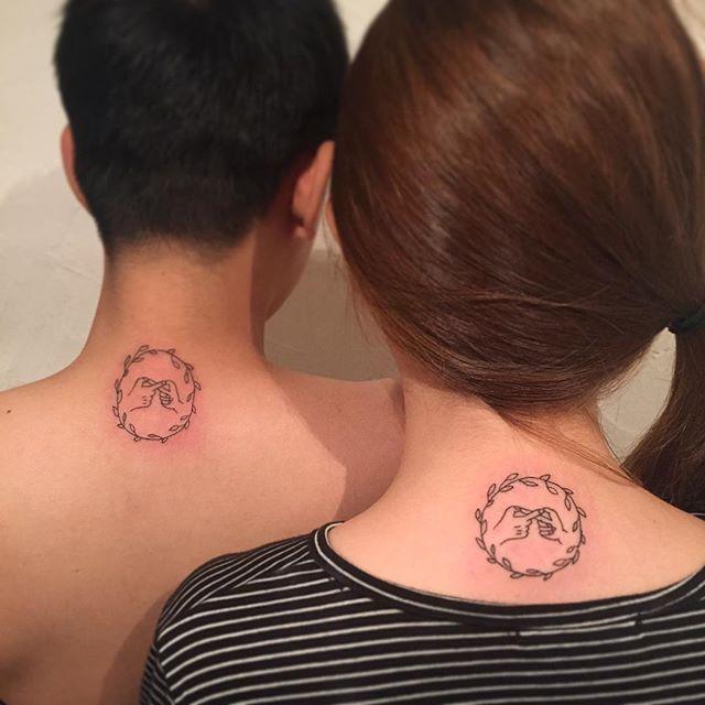 tatuaje pareja de novios 781