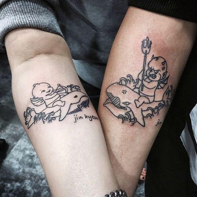 tatuaje pareja de novios 811