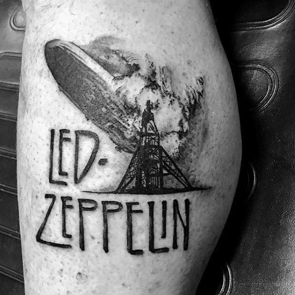 53 Tatuajes de Led Zeppelin, el grupo de rock (con el significado)