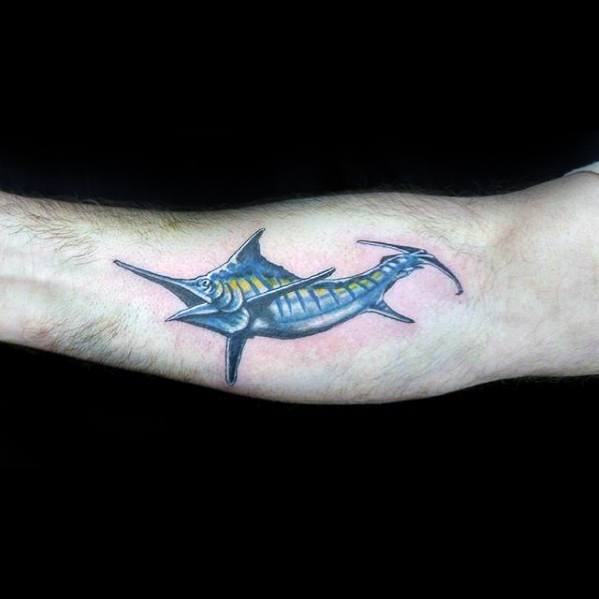 tatuaje marlin pez aguja 40