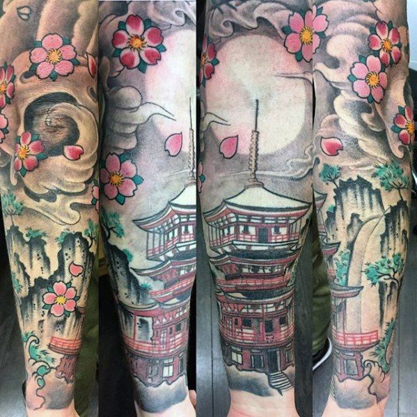 tatuaje pagoda 70